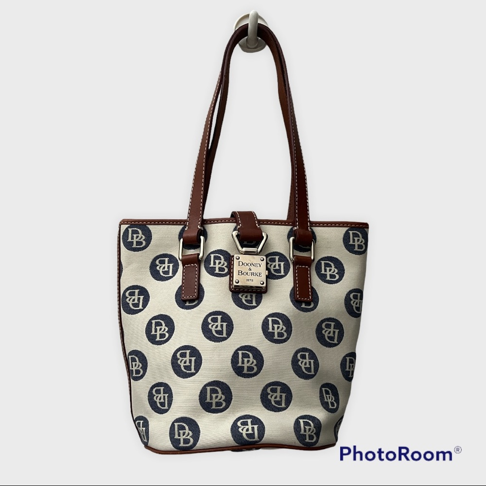 Vintage Dooney & Bourke Canvas Bucket Bag